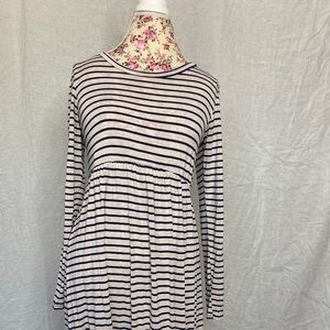 Bella Ella Jersey Striped Midi dress